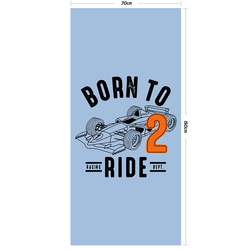 Melinen Πετσέτα Θαλάσσης 75X150 Melinen Beach Kids Race Car Light Blue (75x150)