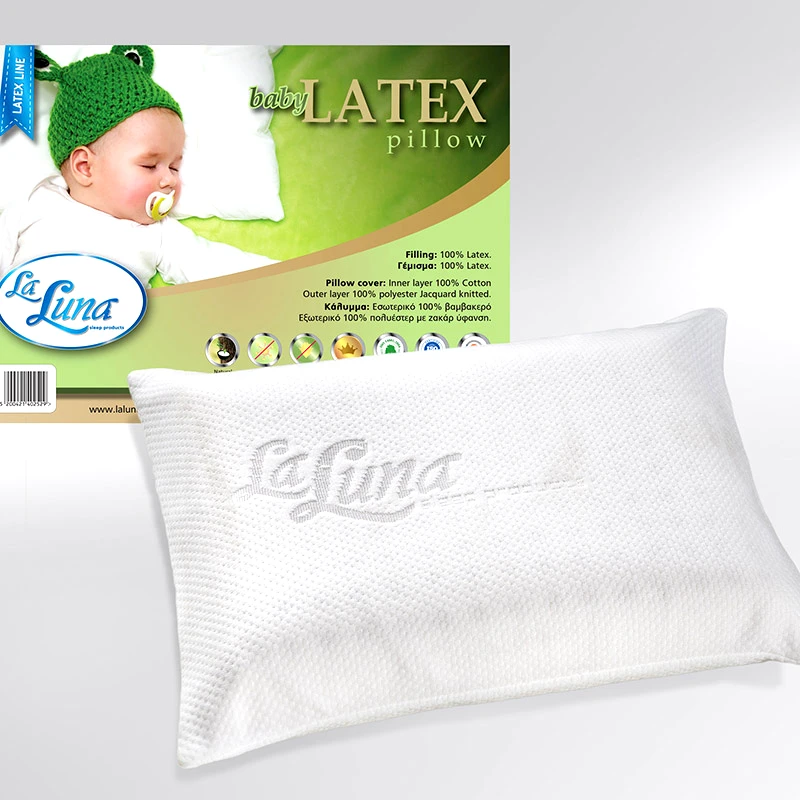 La Luna Βρεφικό Μαξιλάρι Ύπνου 30X40 La Luna Baby Latex Πολύ Μαλακό Λευκό (30x40)
