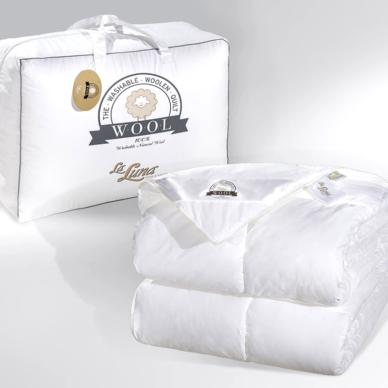 La Luna Πάπλωμα Λευκό Μάλλινο King Size 240X260 La Luna The Wool Natural Duvet Λευκό (240x260)