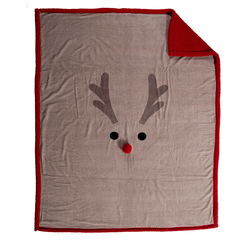 Nef Nef Κουβέρτα Καναπέ 130X180 Nef Nef Funny Raindeer Beige (130x180)
