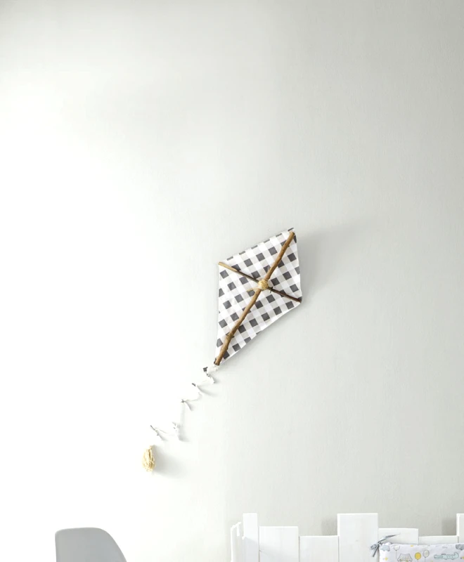 Nima Ξύλινος Χειροποίητος Διακοσμητικός Χαρταετός 65x40 Nima - Kaito Gray