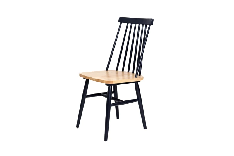 Soulworks Καρέκλα Τραπεζαρίας Kristie Natural/Navy Blue (42x52x87) Soulworks 0600005