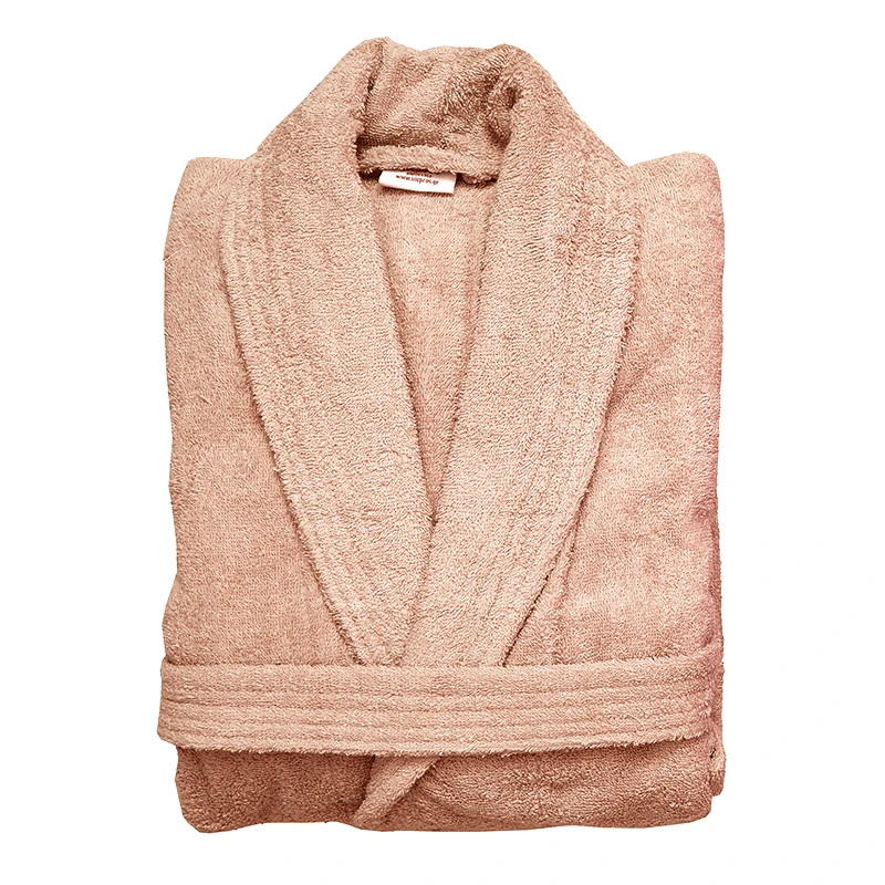 Viopros Μπουρνούζι Με Γιακά X-Large Viopros Classic Μπεζ