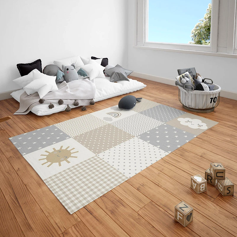 Viopros Παιδικό Χαλί 133X190 Viopros Πιξελ Μπεζ (133x190)