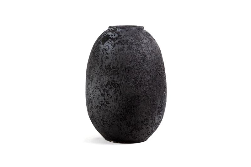 Soulworks Κεραμικό Διακοσμητικό Βάζο Siso Nic Black Spot Gray Large (27x27x40) Soulworks 0630058