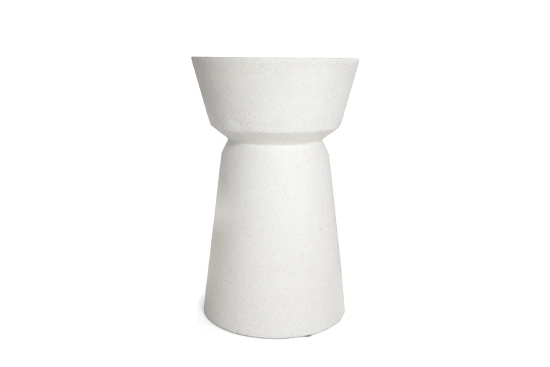 Soulworks Βοηθητικό Τραπέζι Saronno Terazzo White (40x40x64) Soulworks 0800011