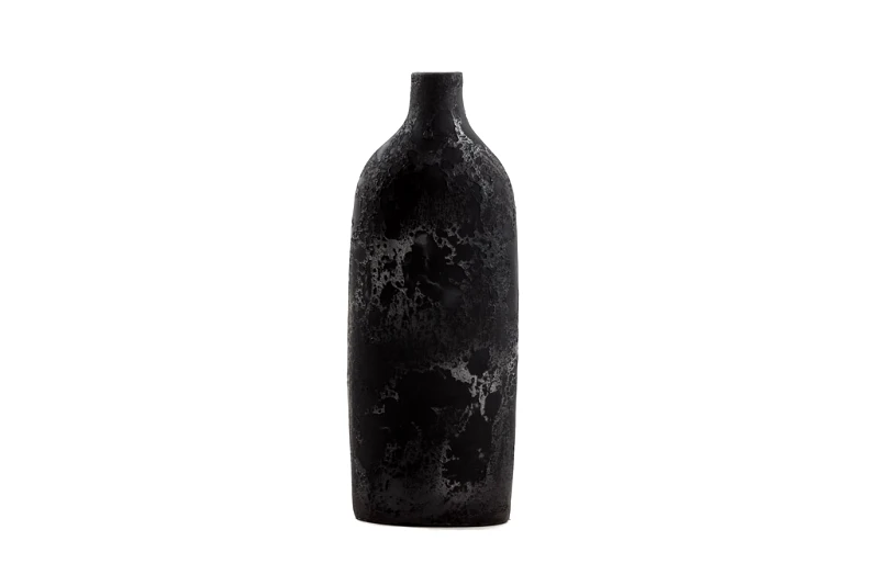 Soulworks Κεραμικό Διακοσμητικό βάζο Siso Oki Black Spot Silver Medium (18x13x50) Soulworks 0630019
