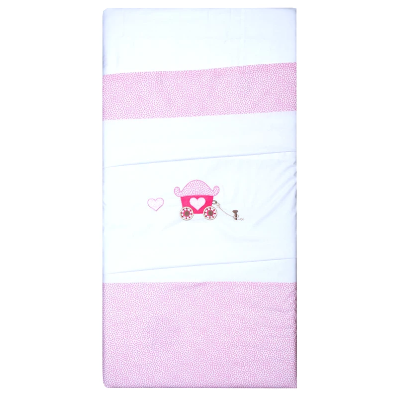 Anna Riska Παπλωματοθήκη Μεμονωμένη Κούνιας 110X150 Anna Riska Celine Ροζ (110x150)