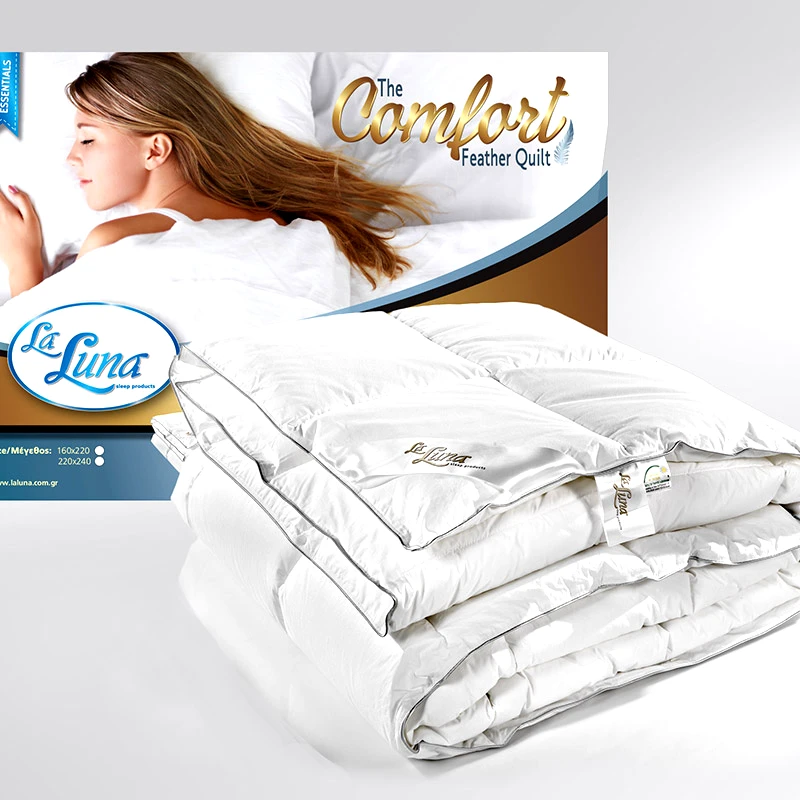 La Luna Πάπλωμα Λευκό Πουπουλένιο Μονό 160X220 La Luna The Comfort Duvet Λευκό (160x220)