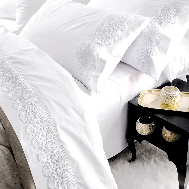 Rythmos Home Σεντόνια Υπέρδιπλα (Σετ) Rythmos Olivine Λευκο Χωρίς Λάστιχο