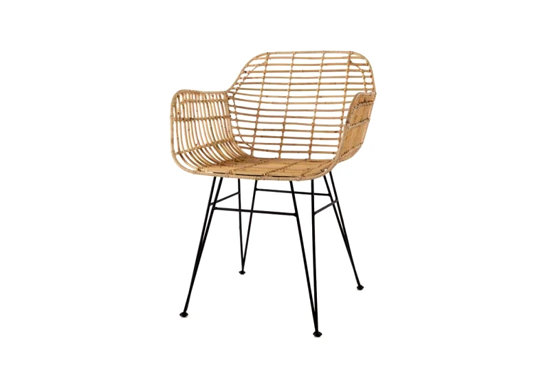 Soulworks Καρέκλα Τραπεζαρίας με μπράτσα Marea Black legs (57x60x82) Soulworks 0300087