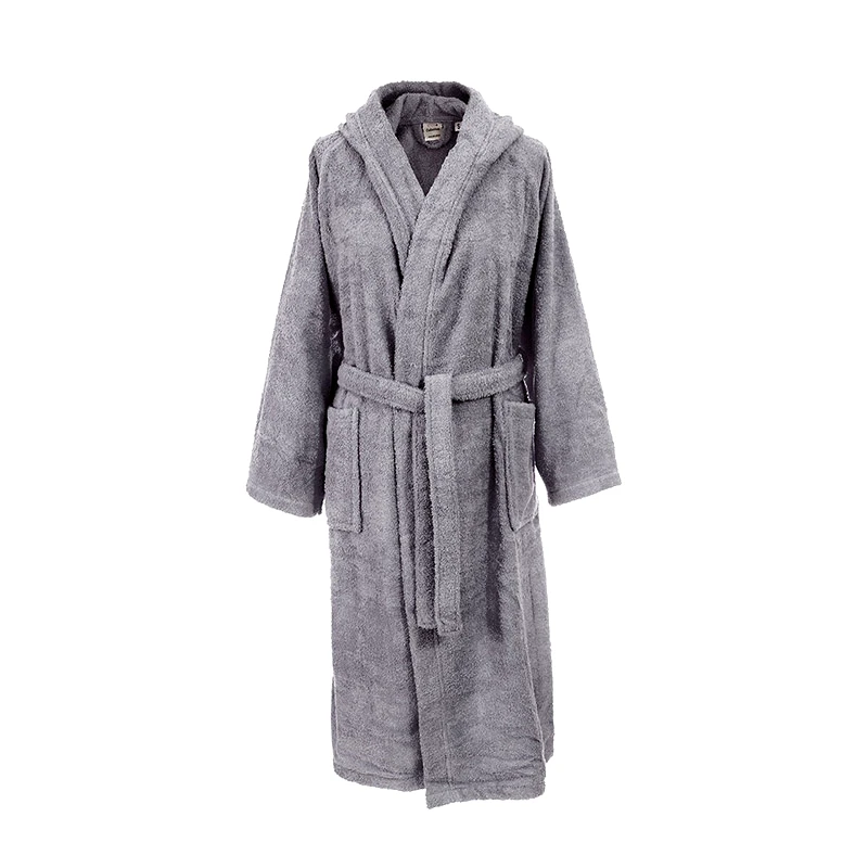 Dimcol Μπουρνούζι Με Κουκούλα X-Small Dimcol 3010 Γκρι