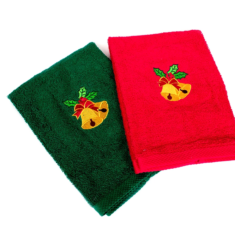 Dimcol Πετσέτες Χεριών (Σετ 2 Τμχ) 40X60 Dimcol Bells Πράσινο (40x60)