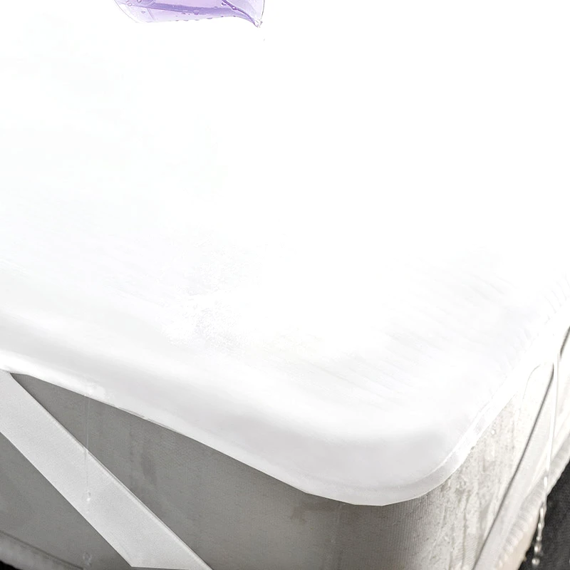 Rythmos Home Αδιάβροχο Επίστρωμα Μονό 100X200 Rythmos Λευκο Με Λάστιχο (100x200)