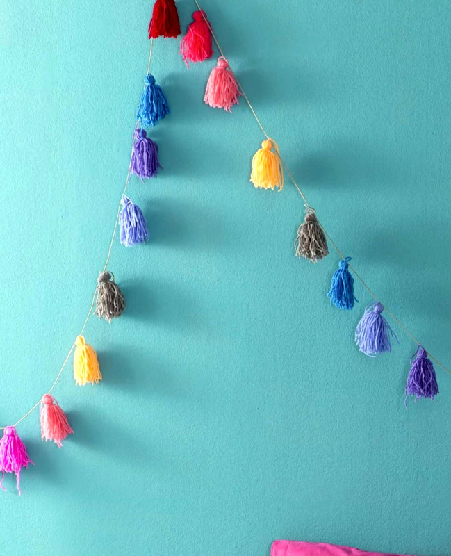 Nima Χειροποίητη Γιρλάντα με Μάλλινες Φούντες 250cm Nima - Hippy