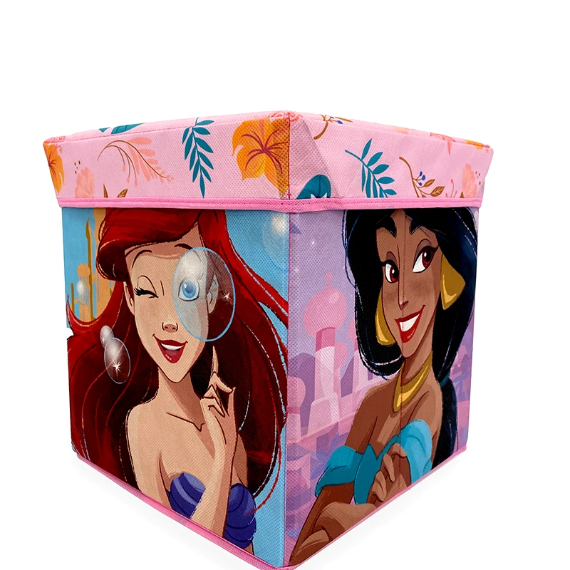 Dimcol Κουτί-Σκαμπό 30X30X30 Disney Home Princess 08