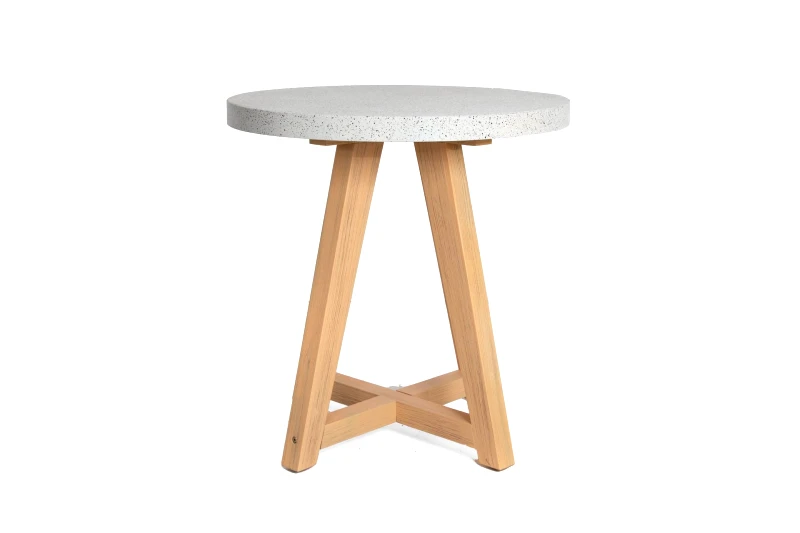 Soulworks Τραπέζι Bistro Noria Terazzo Grey Black (70x70x75) Soulworks 0800020