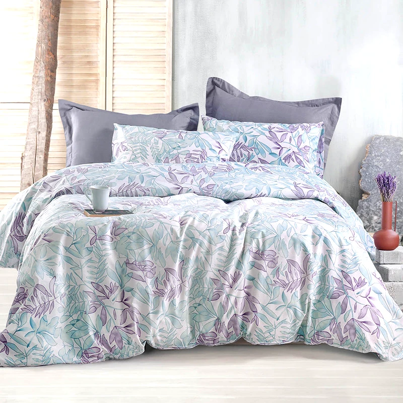 Rythmos Home Πάπλωμα Υπέρδιπλο (Σετ) 220X240 Rythmos Elein Πρασινο-Μοβ (220x240)