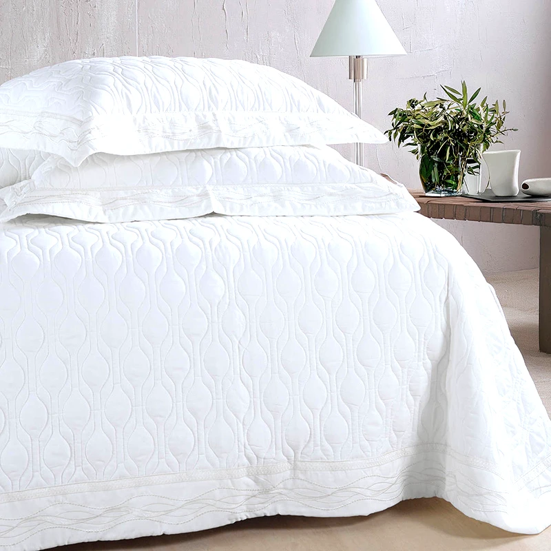 Rythmos Home Νυφικό Κουβερλί Σετ Με Σεντόνια Υπέρδιπλο (Σετ 7 Τμχ) Rythmos Erynn Λευκο Χωρίς Λάστιχο