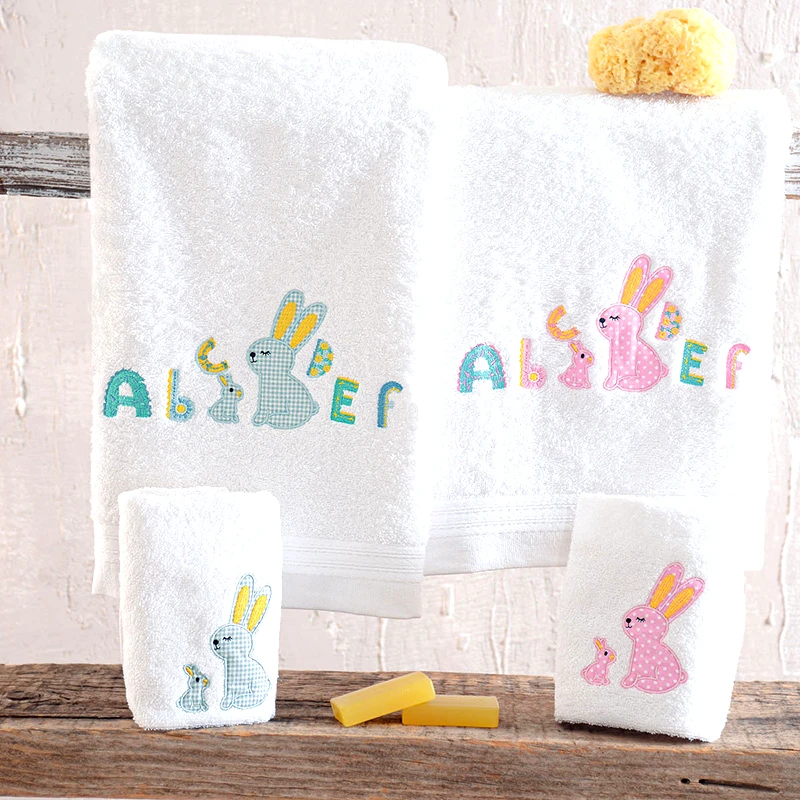 Rythmos Home Παιδικές Πετσέτες (Σετ 2 Τμχ) Rythmos Miffy Σιελ