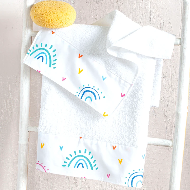 Rythmos Home Παιδικές Πετσέτες (Σετ 2 Τμχ) Rythmos Rainbow