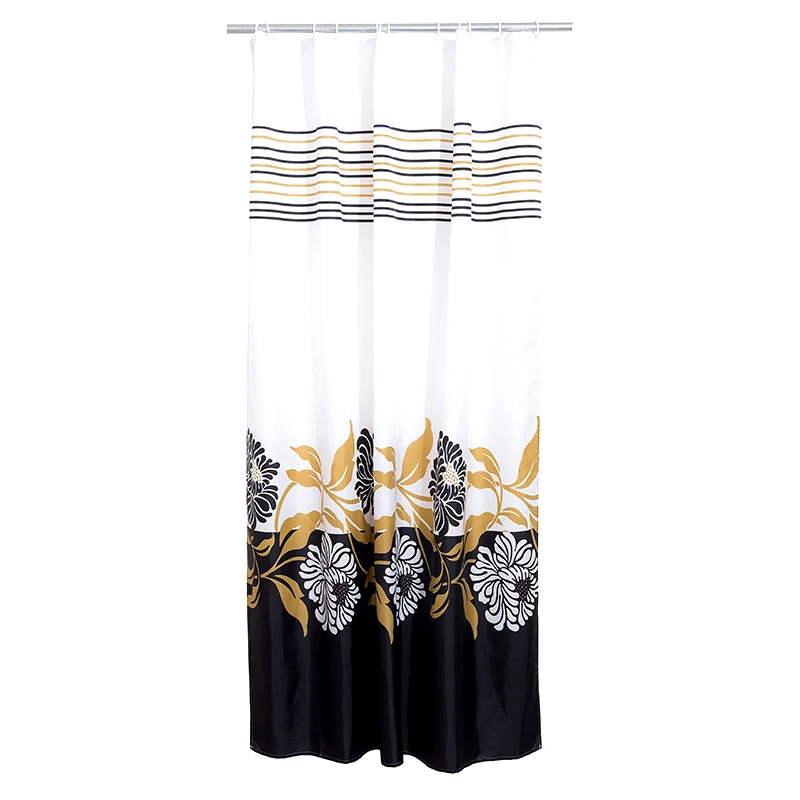 Viopros Κουρτίνα Μπάνιου 180X200 Viopros Νταλια Μαύρο (180x200)