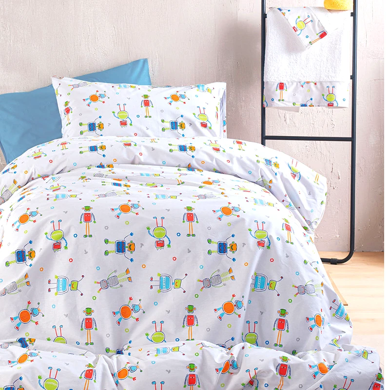 Rythmos Home Πάπλωμα Μονό (Σετ) 160X240 Rythmos Robot Chat (160x240)