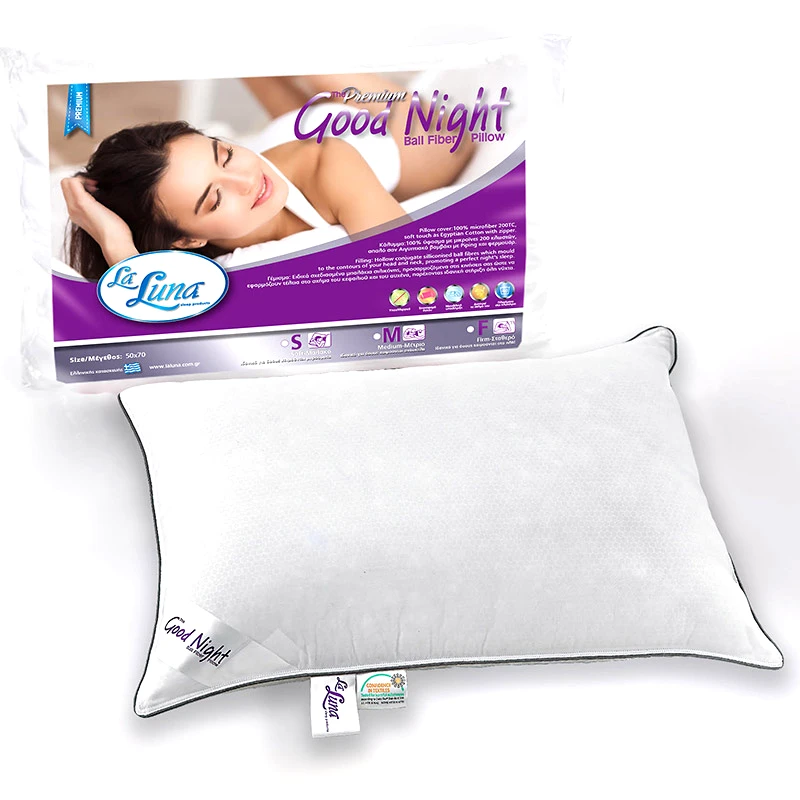 La Luna Μαξιλάρι Ύπνου 50X70 La Luna The Goodnight Premium Μαλακό Λευκό (50x70)
