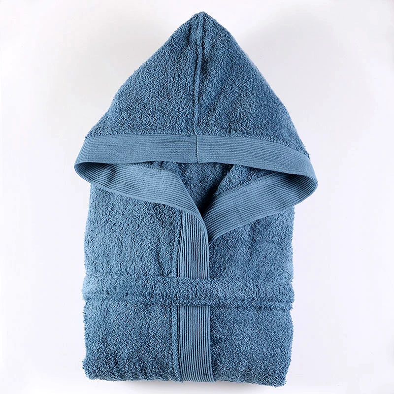 Rythmos Home Μπουρνούζι Με Κουκούλα Rythmos Amadeus Denim