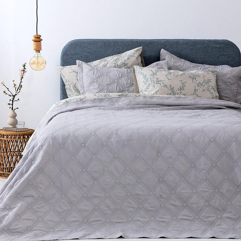 Palamaiki Κουβερλί Μονό (Σετ) 160X240 Palamaiki Ifigeneia Silver (160x240)