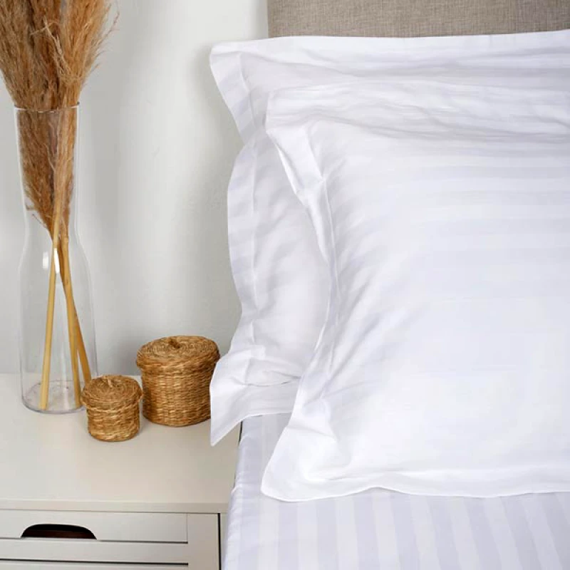 Αίθριο (Min 4 Τμχ) Μαξιλαροθήκη Oxford 50x70 60% Βαμ 40% Πολ Ριγέ 220tc