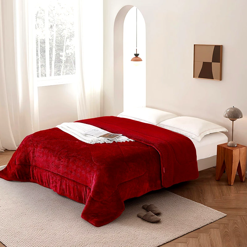 Viopros Κουβερτοπάπλωμα Υπέρδιπλο 220X240 Viopros Μοντανα Μπορντώ (220x240)