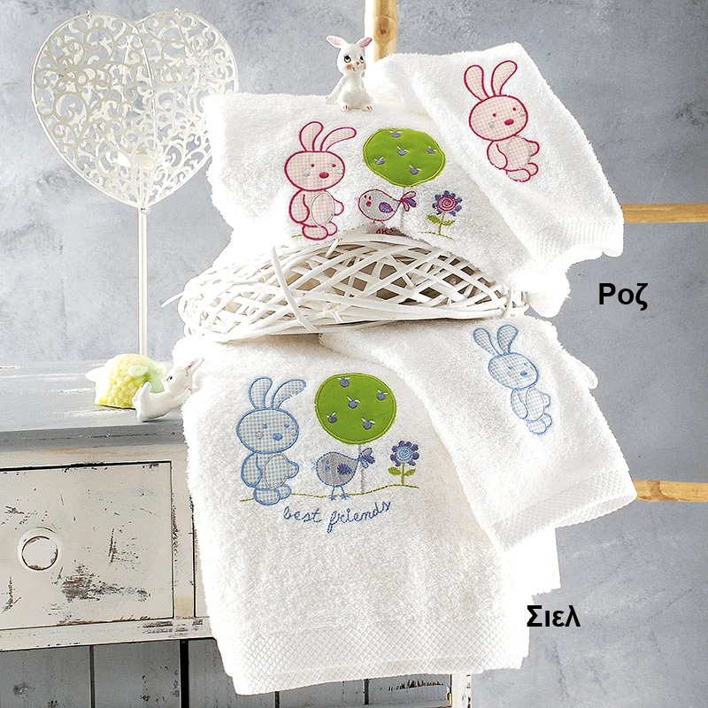 Rythmos Home Βρεφικές Πετσέτες (Σετ 2 Τμχ) Rythmos Sweet Summer Poz