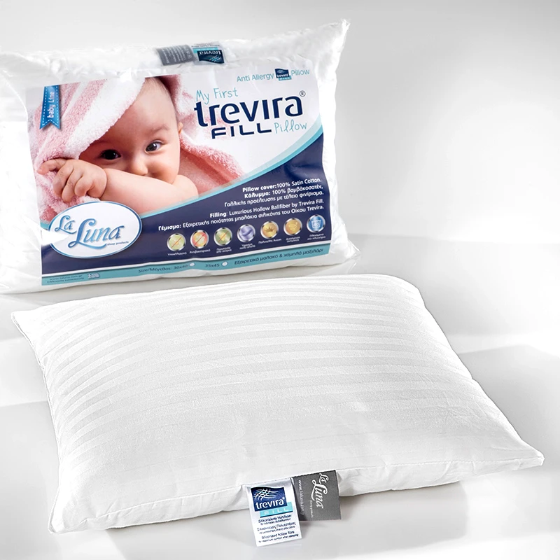 La Luna Βρεφικό Μαξιλάρι Ύπνου 35X45 La Luna My First Trevira Πολύ Μαλακό Λευκό (35x45)