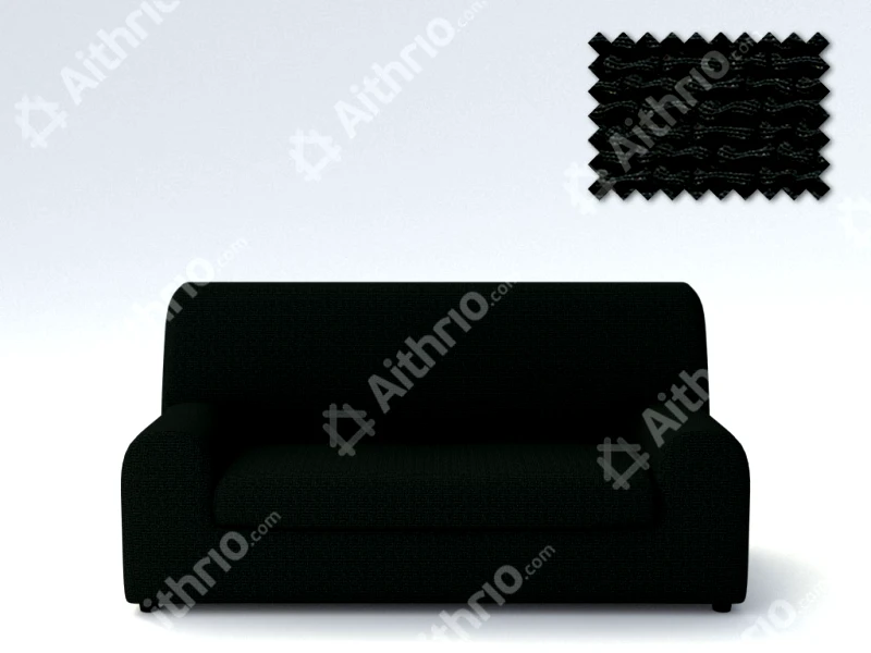 Αίθριο Ελαστικά καλύμματα καναπέ Ξεχωριστό Μαξιλάρι Bielastic Alaska-Πολυθρόνα-Μαύρο -10+ Χρώματα Διαθέσιμα-Καλύμματα Σαλονιού