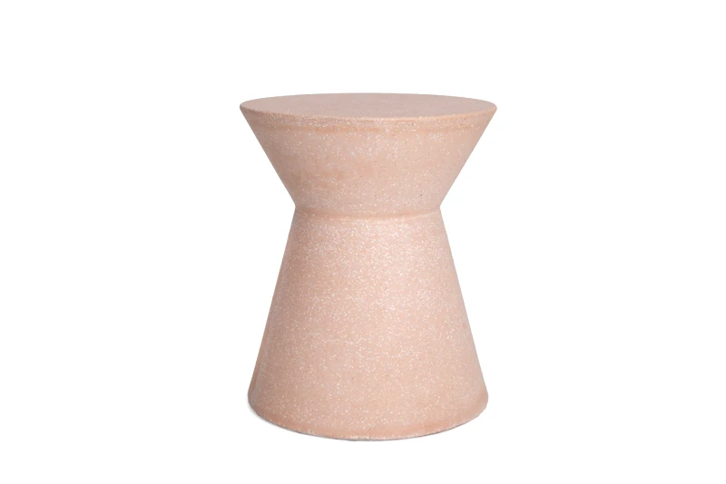 Soulworks Σκαμπό Biella Terazzo Pink White (35x35x44) Soulworks 0800002