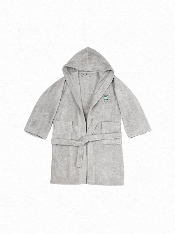 Sunshine Μπουρνούζι Με Κουκούλα Sunshine Eco Grey