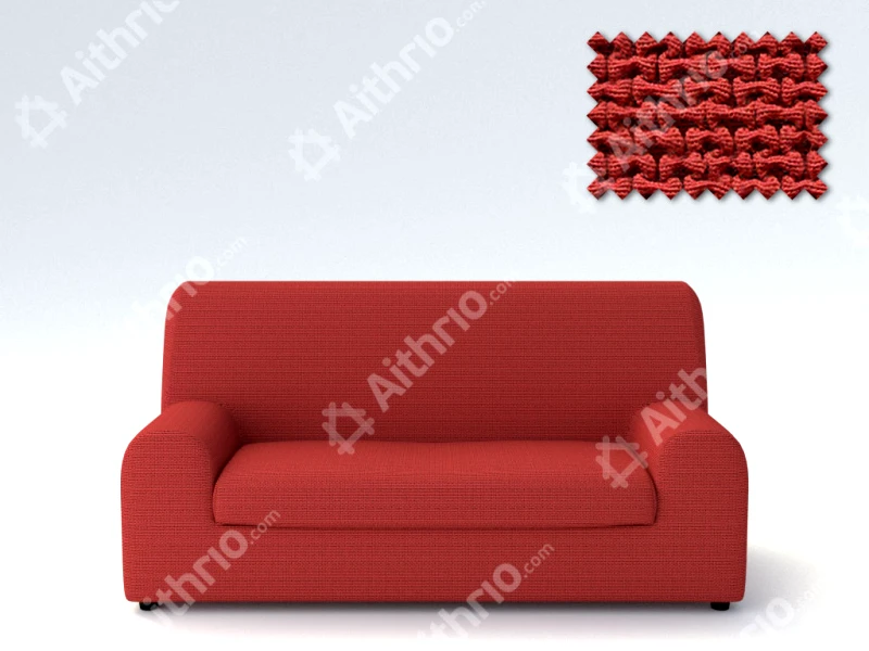 Αίθριο Ελαστικά καλύμματα καναπέ Ξεχωριστό Μαξιλάρι Bielastic Alaska-Τριθέσιος-Κεραμιδί -10+ Χρώματα Διαθέσιμα-Καλύμματα Σαλονιού