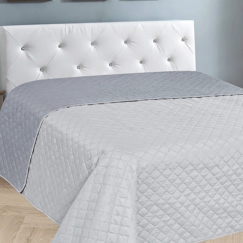 Αίθριο (Min 2 Τμχ) Κουβερλί King Size 240X250 Aithrio Fiber Grey - Dark Grey