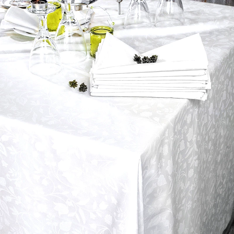 Rythmos Home Πετσέτες Φαγητού 50X50 (Σετ 6 Τμχ) Rythmos Bensimon Λευκο (50x50)