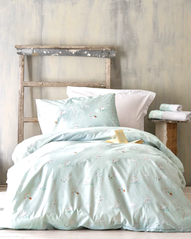 Rythmos Home Κουβερλι Μονό (Σετ) 160X240 Rythmos Jerom Ακουα (160x240)