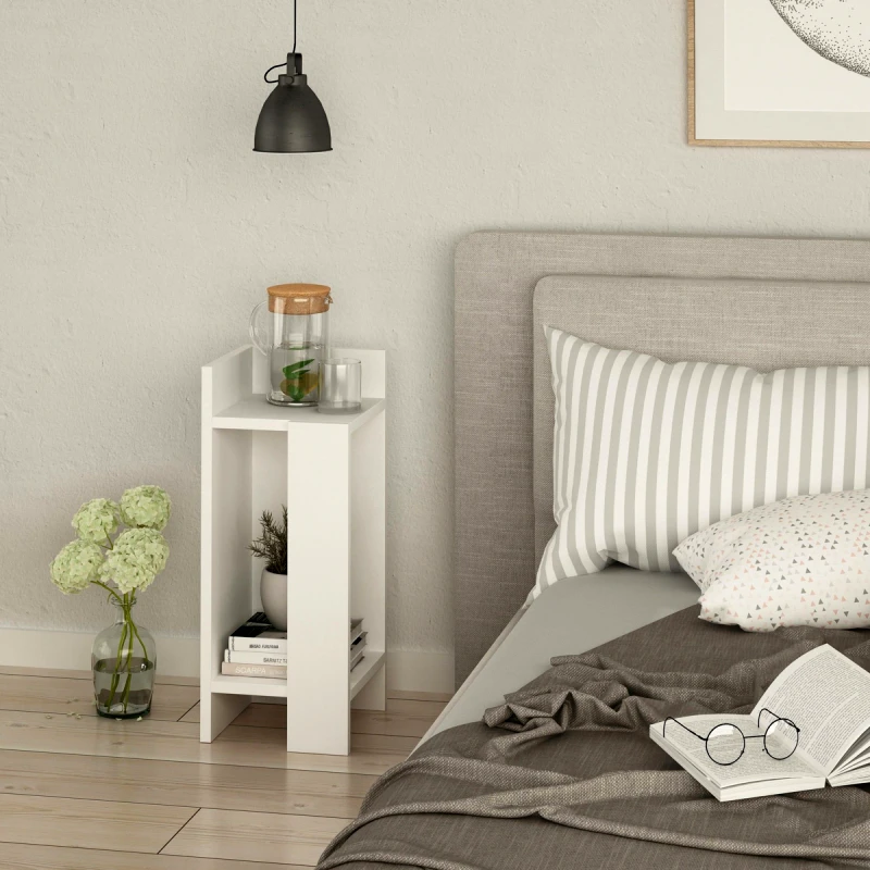 Αίθριο Κομοδίνο Elos Left - White 855Dte3505 (25x60x27)