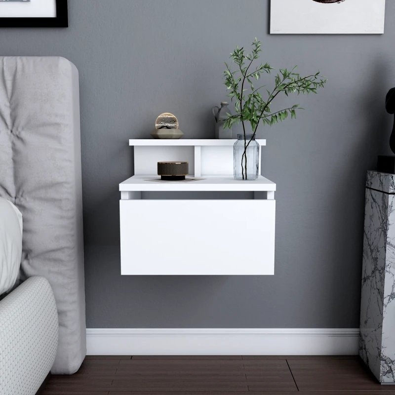 Αίθριο Κομοδίνο Alice - White 322Rtc1605 (39,8x35x31,9)