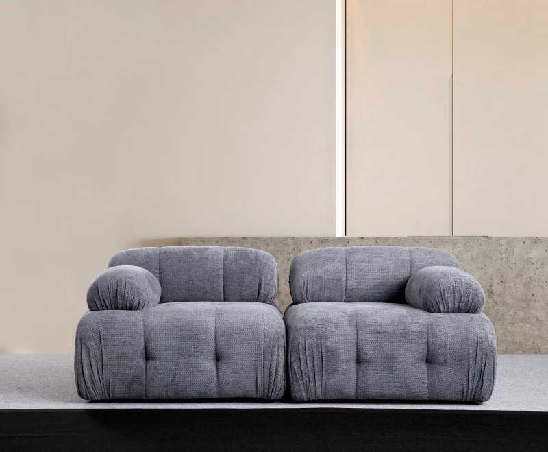 Αίθριο Διθέσιος Καναπές Petite 2 - Grey 560Are1556 (95x75x190)