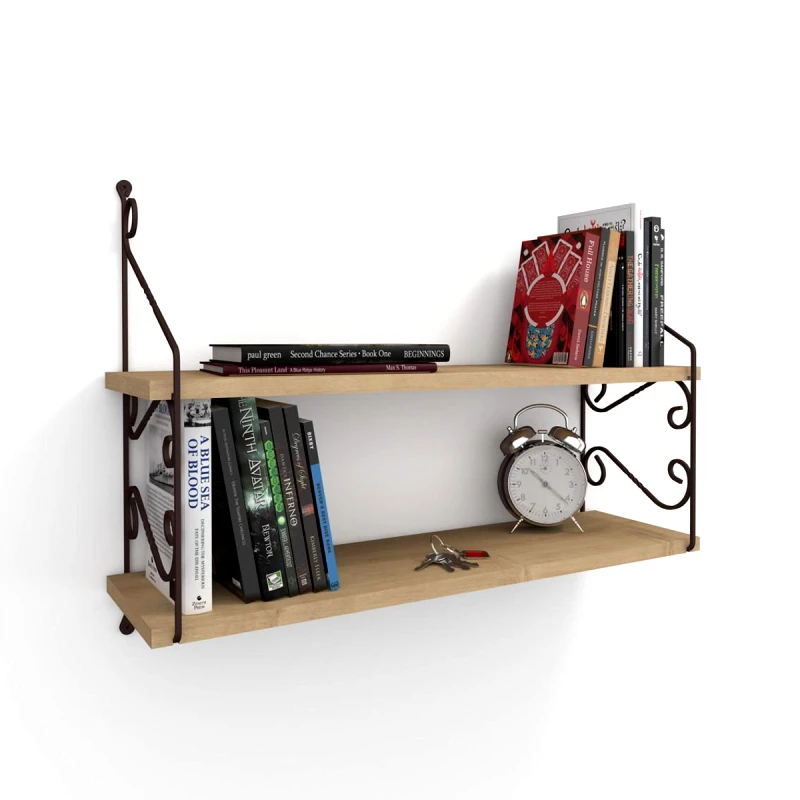 Αίθριο Ράφι Τοίχου Seramoni 2'Li - Oak 775Dcm1696 (72x51x20)