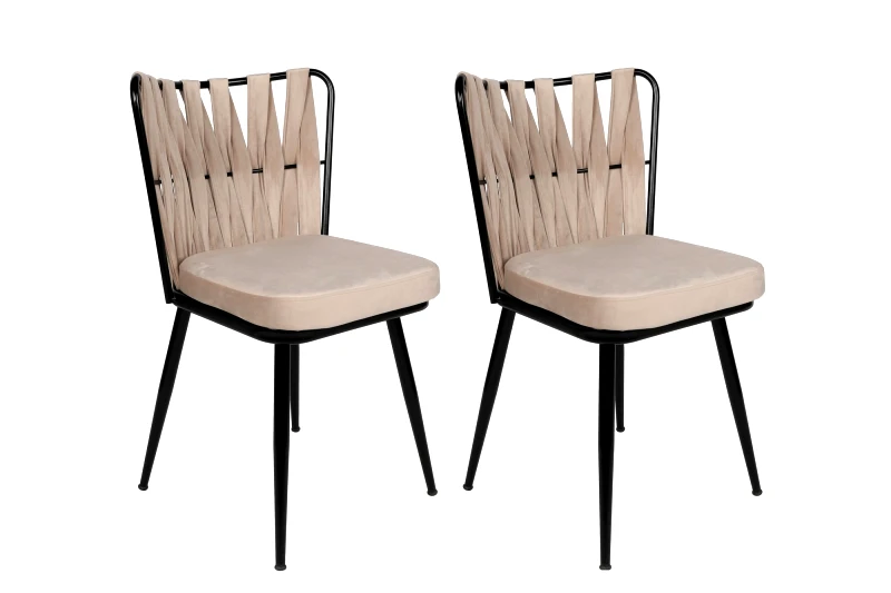 Αίθριο Σετ Καρέκλας (2 Τεμάχια) Kuşaklı-221 V2 974Nmb1681 (43x82x43)