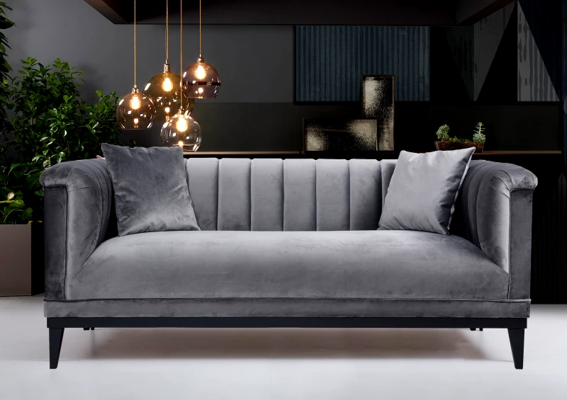 Αίθριο Διθέσιος Καναπές Trendy - Dark Grey 569Hln1110 (190x79x89)