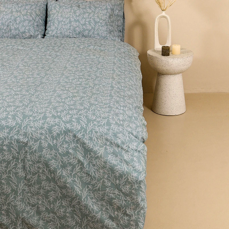 Sunshine Σεντόνια Υπέρδιπλα (Σετ) 235X270 Sunshine Cotton Feelings 2052 Aqua Χωρίς Λάστιχο (235x270)