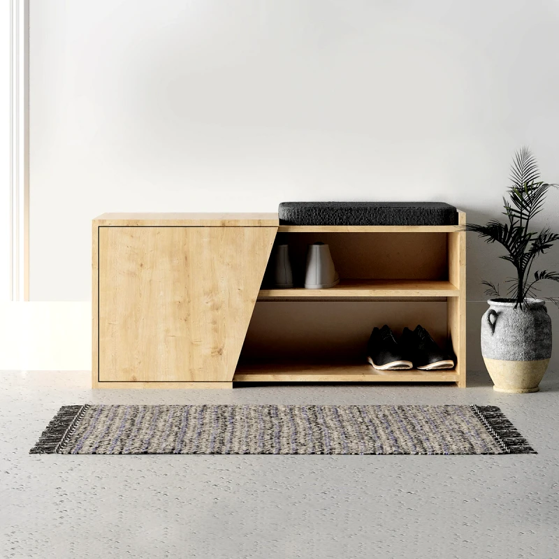 Αίθριο Παπουτσοθήκη Fiona - Oak 855Dte4407 (104x37x47)
