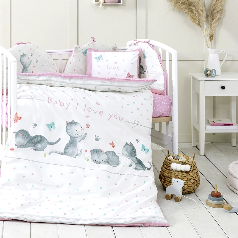 Nima Κουβερλί Κούνιας 100X140 Nima Baby Love (100x140)